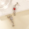 New ruby-set necklace clasp, copper-plated with real gold to retain color and exude a high-end feel, DIY jewelry accessory Application Scenario
